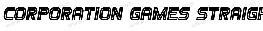 Corporation Games Straight字体转换